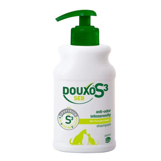 Douxo S3 Seb Shampoo – Șampon Seboreglator pentru Câini și Pisici – 200 ml